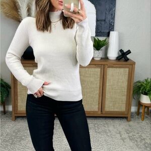 Abela Story & Company - Mock Neck Long Sleeve Sweater - Size Small